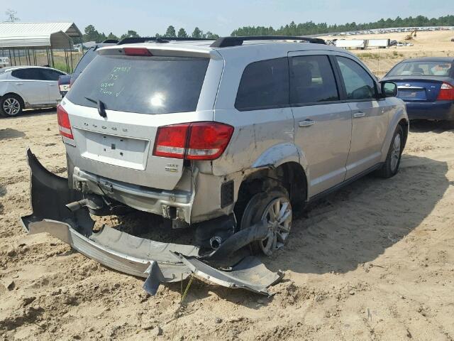 3C4PDCBG9DT572451 - 2013 DODGE JOURNEY SX SILVER photo 4