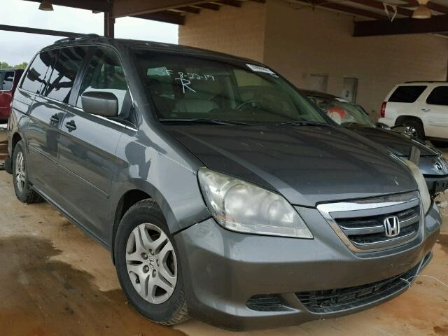 5FNRL38717B123349 - 2007 HONDA ODYSSEY EX GRAY photo 1