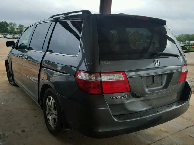 5FNRL38717B123349 - 2007 HONDA ODYSSEY EX GRAY photo 3