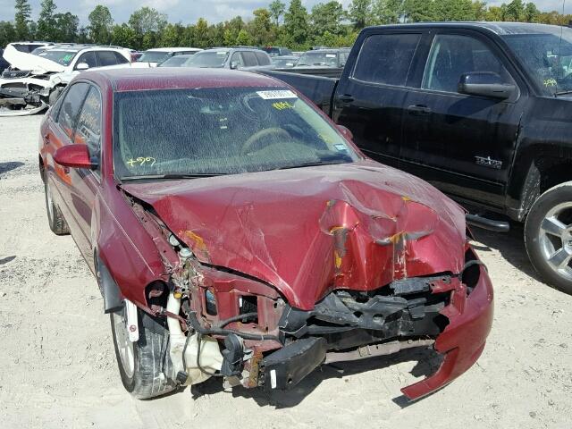 2G1WT58K589178551 - 2008 CHEVROLET IMPALA LT RED photo 1