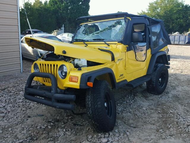 1J4FA49S73P371682 - 2003 JEEP WRANGLER / YELLOW photo 2