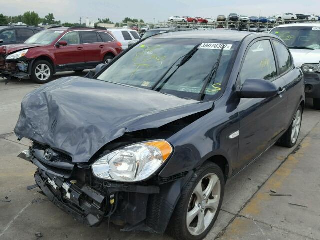 KMHCN36C47U046138 - 2007 HYUNDAI ACCENT SE BLACK photo 2