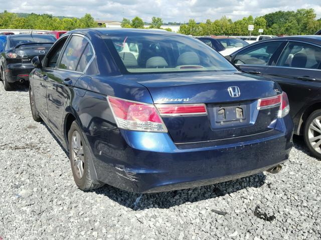 1HGCP2F45BA120289 - 2011 HONDA ACCORD LXP BLUE photo 3