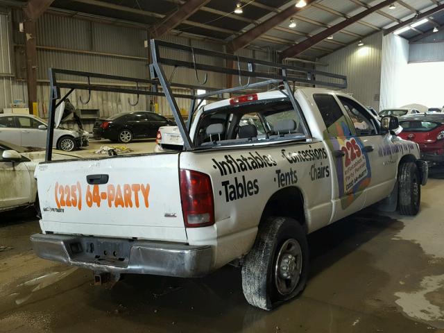 3D7KR28C26G282984 - 2006 DODGE RAM 2500 S WHITE photo 4