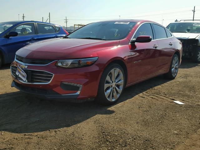 1G1ZH5SXXGF253947 - 2016 CHEVROLET MALIBU PRE MAROON photo 2