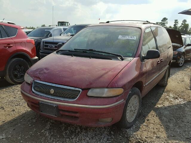 1C4GP54L0VB488003 - 1997 CHRYSLER TOWN & COU RED photo 2