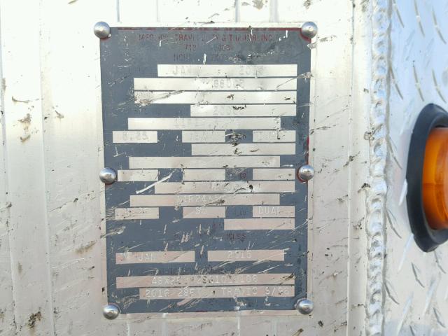 48X2E2829G1010106 - 2016 UTILITY TRAILER SILVER photo 10