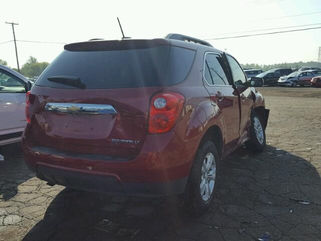 2GNALBEK6F6339466 - 2015 CHEVROLET EQUINOX LT RED photo 4