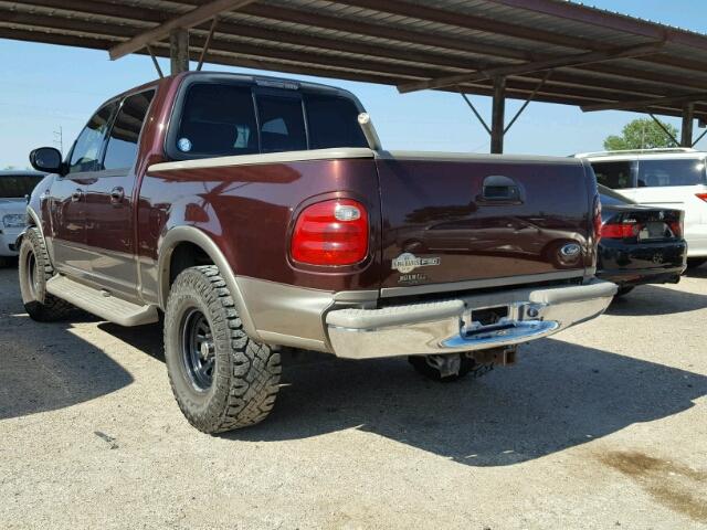 1FTRW07L32KC45095 - 2002 FORD F150 SUPER BURGUNDY photo 3