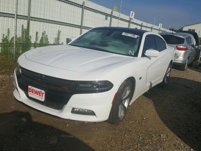 2C3CDXCT4FH731765 - 2015 DODGE CHARGER R/ WHITE photo 2