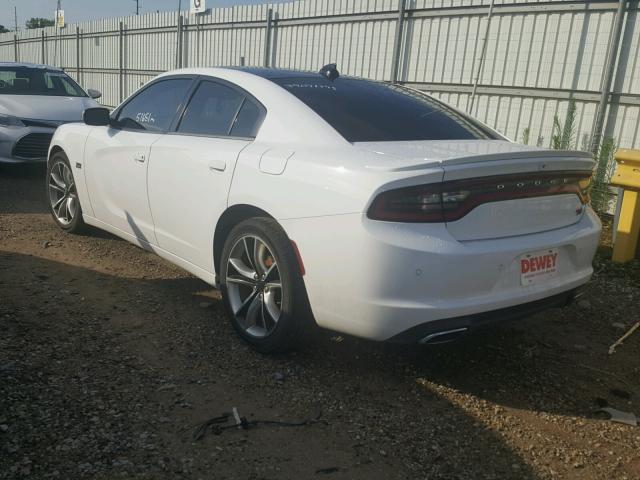 2C3CDXCT4FH731765 - 2015 DODGE CHARGER R/ WHITE photo 3