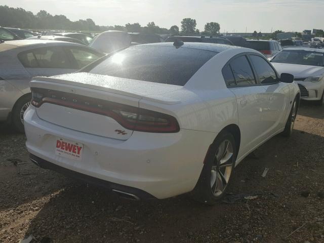 2C3CDXCT4FH731765 - 2015 DODGE CHARGER R/ WHITE photo 4