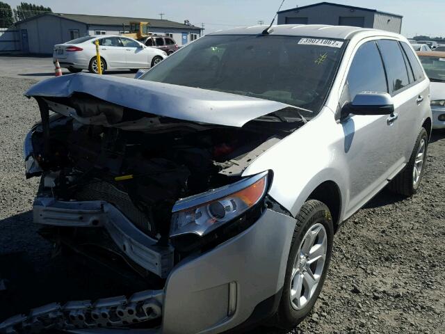 2FMDK3JC7BBB04004 - 2011 FORD EDGE SEL SILVER photo 2