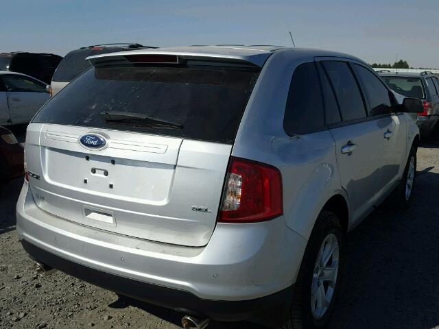 2FMDK3JC7BBB04004 - 2011 FORD EDGE SEL SILVER photo 4