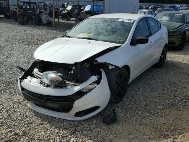 1C3CDFBB8GD577983 - 2016 DODGE DART SXT WHITE photo 2