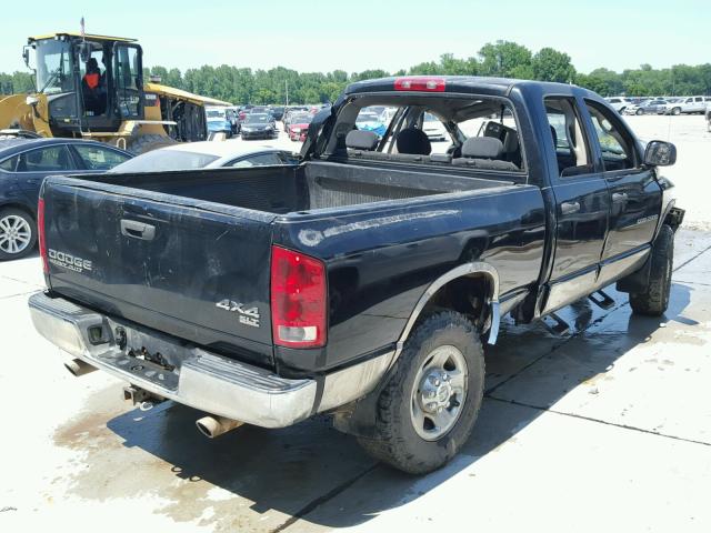 3D7KU28DX4G156845 - 2004 DODGE RAM 2500 S BLACK photo 4