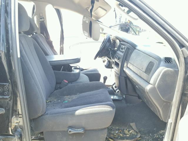 3D7KU28DX4G156845 - 2004 DODGE RAM 2500 S BLACK photo 5
