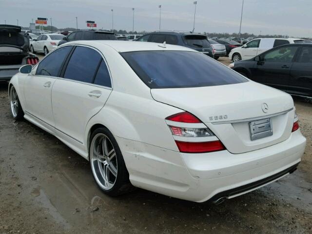 WDDNG71X59A274619 - 2009 MERCEDES-BENZ S WHITE photo 3