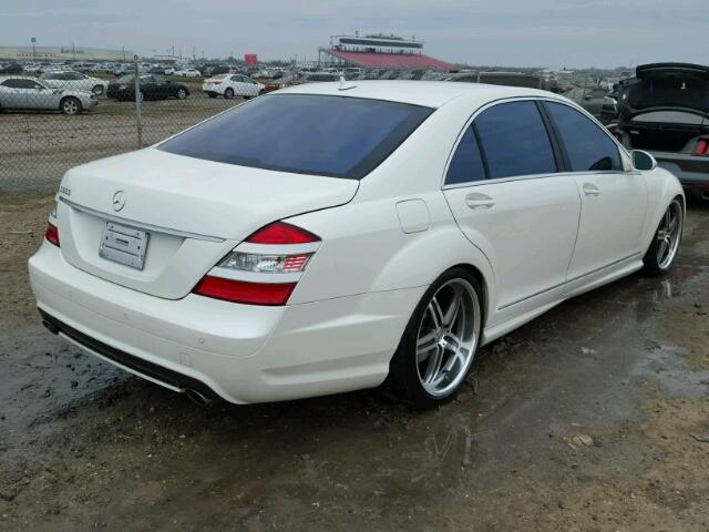 WDDNG71X59A274619 - 2009 MERCEDES-BENZ S WHITE photo 4