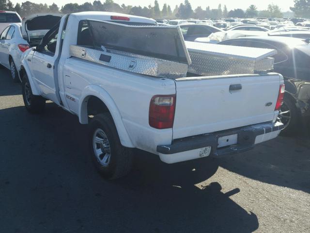 1FTYR10U83PB12588 - 2003 FORD RANGER WHITE photo 3