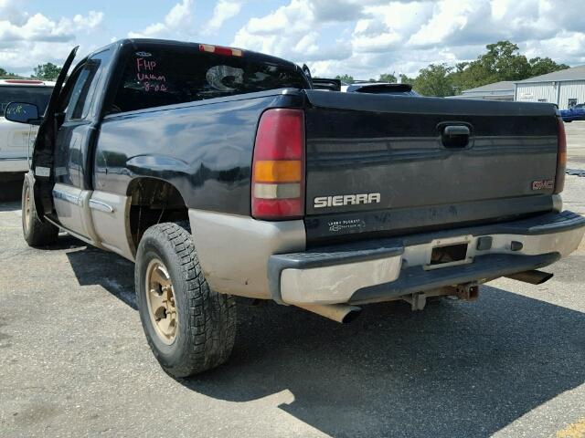 2GTEC19T321311624 - 2002 GMC SIERRA C15 BLACK photo 3