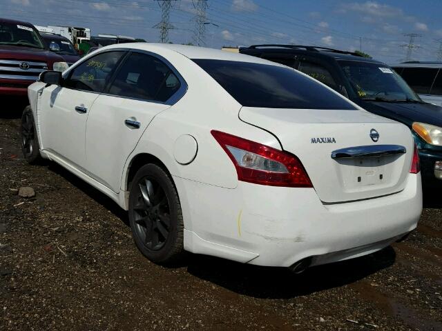 1N4AA51E69C825986 - 2009 NISSAN MAXIMA S WHITE photo 3