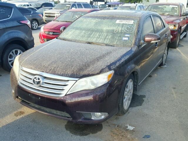 4T1BK3DB0CU447422 - 2012 TOYOTA AVALON BAS MAROON photo 2