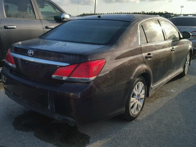 4T1BK3DB0CU447422 - 2012 TOYOTA AVALON BAS MAROON photo 4