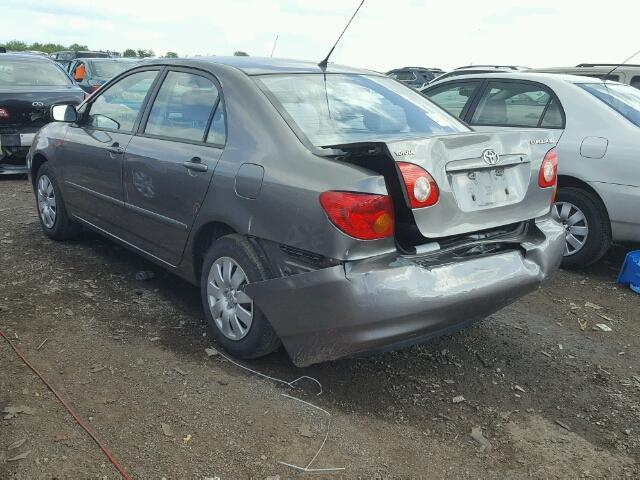 1NXBR38E64Z268562 - 2004 TOYOTA COROLLA CE SILVER photo 3