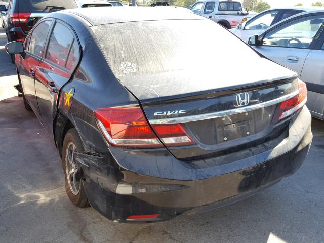 19XFB2F79FE287584 - 2015 HONDA CIVIC SE BLACK photo 3