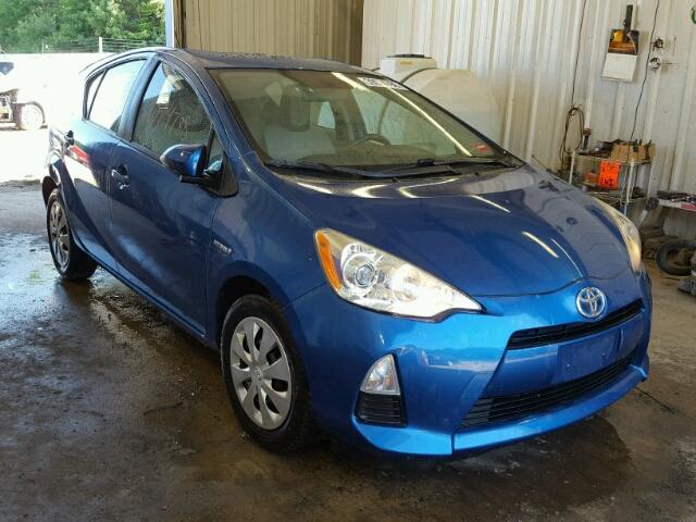 JTDKDTB39C1524977 - 2012 TOYOTA PRIUS C BLUE photo 1