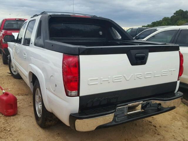 3GNEC12Z95G296659 - 2005 CHEVROLET AVALANCHE WHITE photo 3