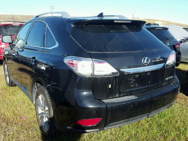 2T2ZK1BAXFC200665 - 2015 LEXUS RX BLACK photo 3