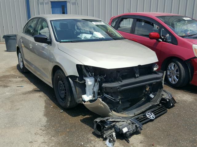 3VW2K7AJXEM233968 - 2014 VOLKSWAGEN JETTA BASE 米色 照片 1