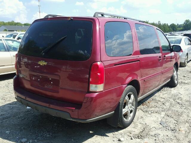 1GNDV23L15D219707 - 2005 CHEVROLET UPLANDER L 勃艮第红 照片 4