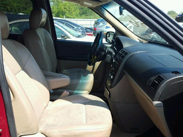 1GNDV23L15D219707 - 2005 CHEVROLET UPLANDER L 勃艮第红 照片 5