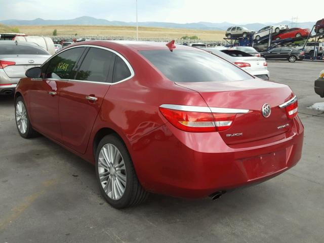 1G4PP5SK5D4253430 - 2013 BUICK VERANO RED photo 3