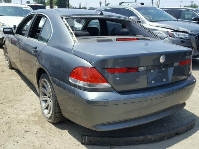 WBAGL63504DP73241 - 2004 BMW 745 I GRAY photo 3