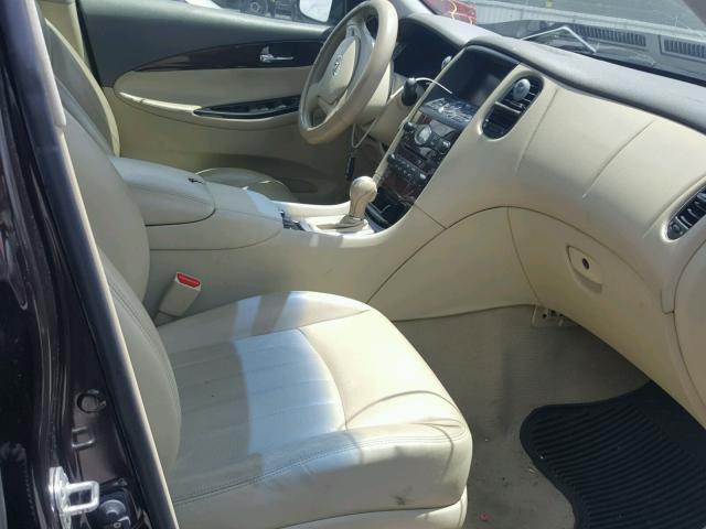 JN1AJ0HR6AM756207 - 2010 INFINITI EX35 BASE MAROON photo 5