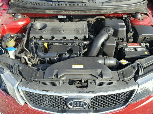 KNAFW4A39A5140140 - 2010 KIA FORTE SX RED photo 7