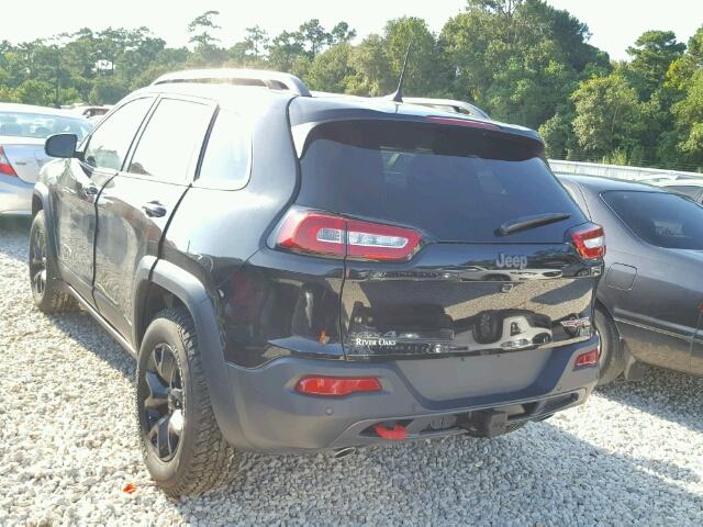 1C4PJMBS8HW658711 - 2017 JEEP CHEROKEE BLACK photo 3