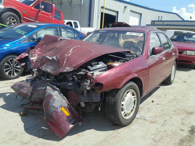 JNKAY21D1RM102762 - 1994 INFINITI J30 RED photo 2