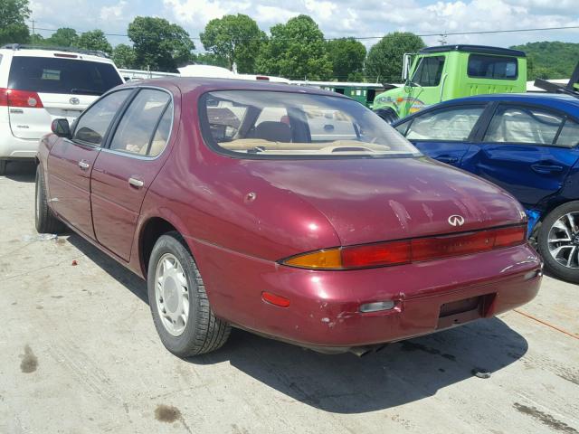 JNKAY21D1RM102762 - 1994 INFINITI J30 RED photo 3