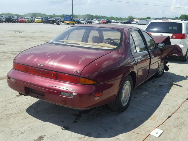 JNKAY21D1RM102762 - 1994 INFINITI J30 RED photo 4