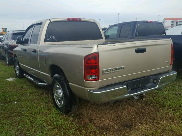 3D7KA28D73G763714 - 2003 DODGE RAM 2500 TAN photo 3