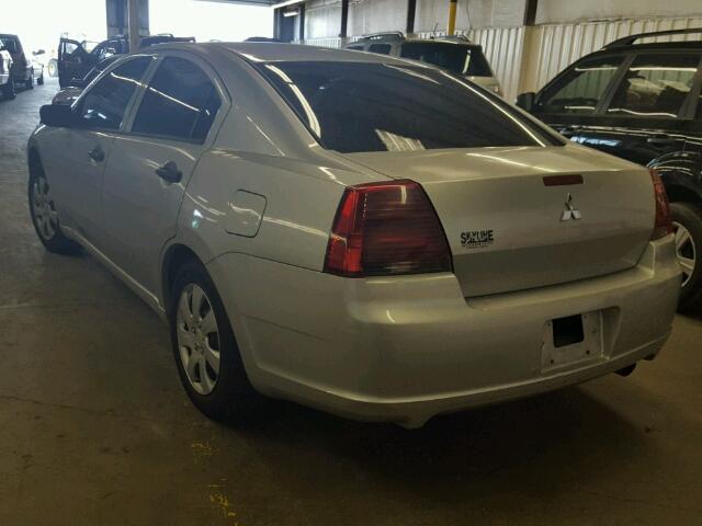 4A3AB26F17E030298 - 2007 MITSUBISHI GALANT DE GRAY photo 3