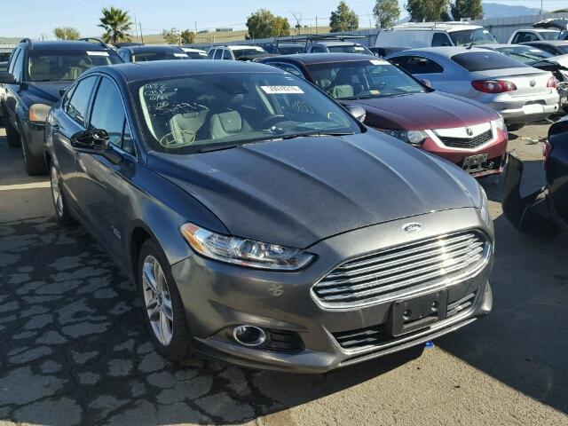 3FA6P0SUXFR147611 - 2015 FORD FUSION TIT GRAY photo 1