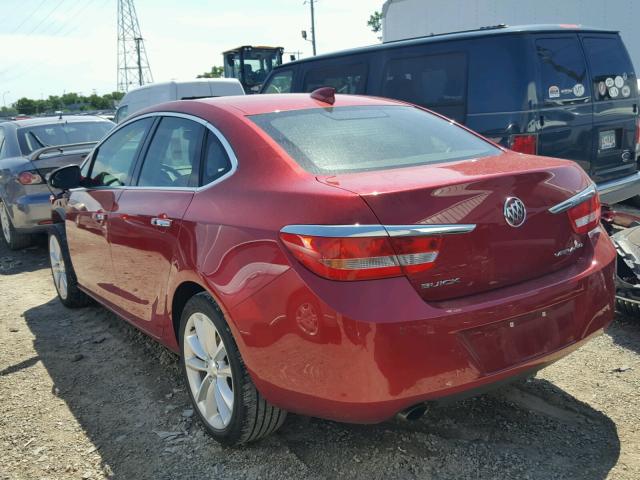 1G4PS5SKXF4167385 - 2015 BUICK VERANO RED photo 3