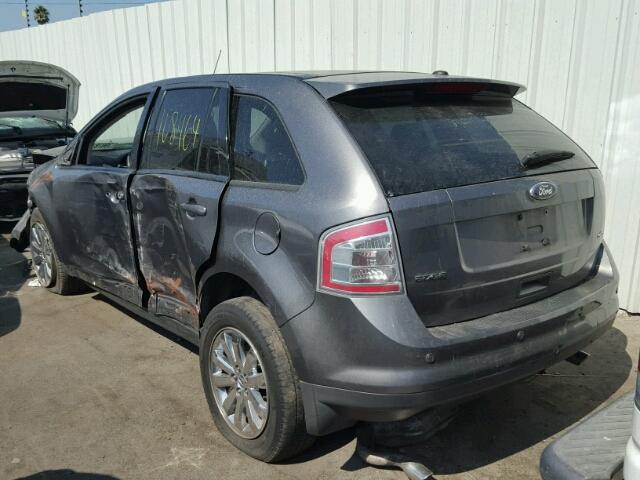 2FMDK3JC1ABB40771 - 2010 FORD EDGE SEL CHARCOAL photo 3