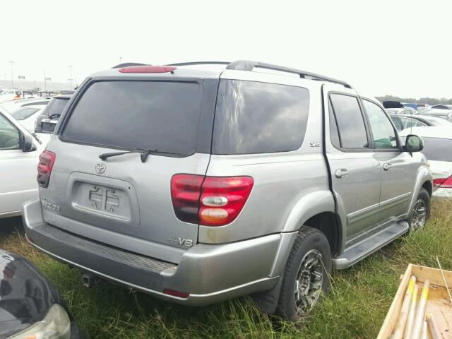 5TDZT34A14S209866 - 2004 TOYOTA SEQUOIA SR SILVER photo 4